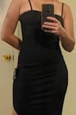 This dress fits me well as a petite person. My only complaint is that the zipper on the back bunches up a little. - Grace T.