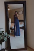 Radiant Charisma Sage Brush Chiffon Ruched Tie-Strap Maxi Dress