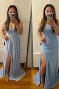 Radiant Charisma Sage Brush Chiffon Ruched Tie-Strap Maxi Dress