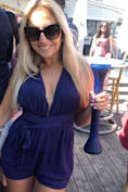 Milos Navy Blue Convertible Halter Romper