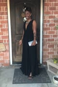 Heavenly Hues Black Maxi Dress
