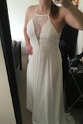 Lovely White Dress - Lace Maxi Dress - Halter Dress