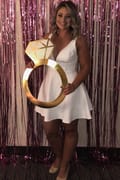 love galore white skater dress