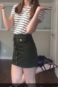 Tanner Black and White Striped Tee