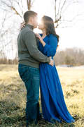 Lovely Royal Blue Dress - Maxi Dress - Long Sleeve Dress - $78.00
