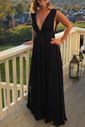 Burgundy Gown - Maxi Dress - Sleeveless Maxi Dress