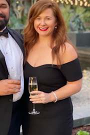 How Much I Care Black Off-the-Shoulder Midi Dress