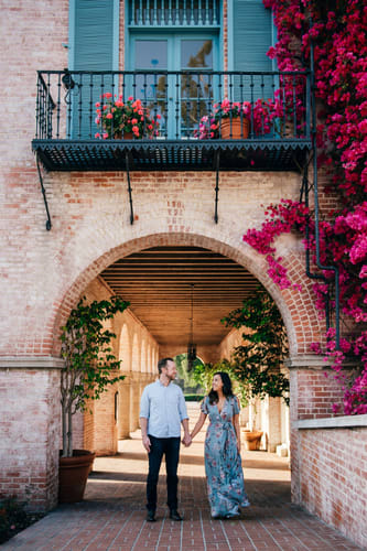 Floral Engagement Photo Dress