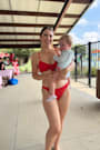 Summertime Sensation Bright Red Crinkle High Cut Bikini Bottoms