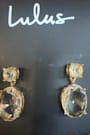 Glamour Gold Rhinestone Earrings