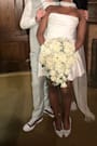 Cascading Romance White Tulle Veil Scarf