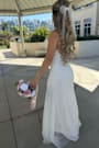 Mariella White Pearl Tulle Bow