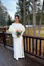 Demure and Dreamy Ivory Faux Fur Stole