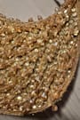 Sparkling Agenda Gold Beaded Clutch