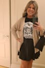 Better Luck Next Time Black Vegan Leather Pleated Mini Skirt
