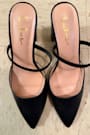 Maryna Black Pointed-Toe Mules
