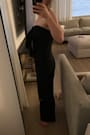 Sunshine Aura Black Tie-Front Strapless Jumpsuit