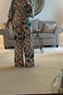 From Sunrise Teal Floral Print Wide-Leg Jumpsuit