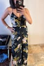 Beautiful Blooms Black Floral Print Wide-Leg Jumpsuit