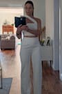 Flaunt It Like That White One-Shoulder Two-Piece Jumpsuit