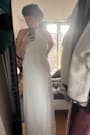 Alaura White Backless Halter Maxi Dress