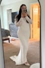 Beloved Promise White Lace Off-the-Shoulder Mermaid Maxi Dress