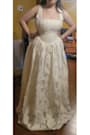 Corsen Ivory Floral Jacquard Corset A-Line Maxi Dress