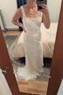 Eternal Happiness White Lace Square Neck Mermaid Maxi Dress