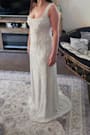Extraordinary Glamour White 3D Floral Beaded Backless Maxi Dress