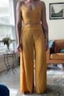 Out Tonight Mustard Yellow Two-Piece Jumpsuit