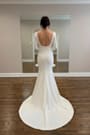 Jilla White Backless Long Sleeve Maxi Dress
