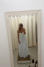 Remley White Pleated Strapless Maxi Dress