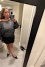 Sequins of Events Gunmetal Dolman Sleeve Top