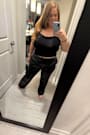 Open Minded Black Vegan Leather Pants