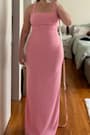 Glamorous Dedication Light Pink Sleeveless Column Maxi Dress