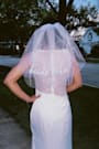 Bride to Be White Tulle Layered Short Veil