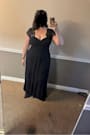 Momentous Moments Black Lace Backless Maxi Dress