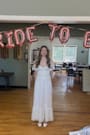 Tailor Made For You White Jacquard Lace-Up Maxi Dress
