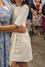 Westwood White Half Sleeve Sheath Dress