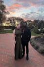 Classic Elegance Olive Satin Sleeveless Mock Neck Maxi Dress