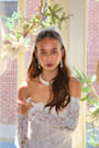 Romance Dreamer White Lace Off-the-Shoulder Maxi Dress