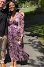 Feeling Sweet Purple Floral Print Long Sleeve Wrap Maxi Dress