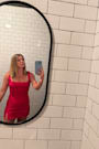Admiring Cutie Pink Square Neck Cutout Twist-Back Skort Romper
