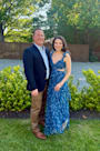 Ethereal Love Blue Floral Pleated Tiered Tie-Back Maxi Dress