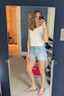 Get the Look White Loose Knit Sweater Tank Top