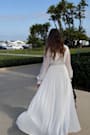My Whole Heart White Long Sleeve Wrap Dress
