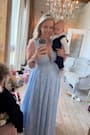Sweet Sophistication Light Blue Burnout Floral Maxi Dress