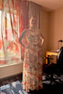 Lilja Cream Floral Print Maxi Dress