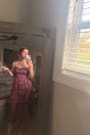Tennon Dusty Rose Plisse Tiered Midi Dress