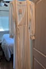 My Whole Heart White Long Sleeve Wrap Dress